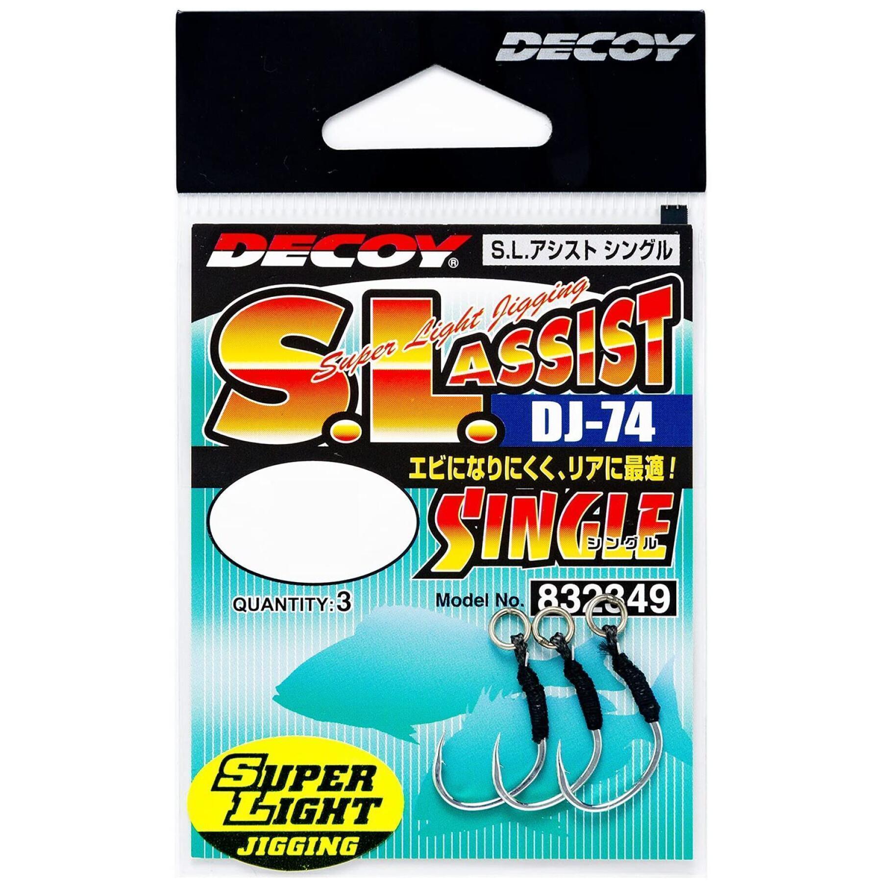 Hameçons Decoy DJ 74 Super light assist (x3)